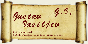Gustav Vasiljev vizit kartica